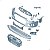 Grade Superior Dianteiro Friso Cromado Audi A4 2021 24 2025 - Imagem 6