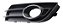 Grade Moldura Farol de Milha Audi A1 2011 2012 2014 Esquerdo - Imagem 2