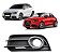 Grade Moldura Farol de Milha Audi A1 2011 2012 2014 Esquerdo - Imagem 1