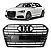GRADE SUPERIOR PRETO FRISO CROMADO AUDI A6 2014 2015 2016 - Imagem 1