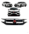 Grade Frontal Black Piano Honda Civic G10 Type R 2017 2018 2019 2020 2021 - Imagem 1