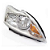 Farol Foco Duplo Cromado Focus 2009 2010 2011 2012 2013 Direito Passageiro 8M51-13W029-EC - Imagem 3