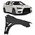 Paralama Lancer Evolution X 2010 2011 2012 2013 2014 2015 Passageiro Direito - Imagem 1