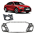 Parachoque Envolvente Dianteiro Furo Sensor Esguicho Audi A3 Sedan 2021 2022 2023 2024 8Y00807065C - Imagem 1