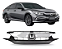 Grade Superior Parachoque Dianteiro Emblema Civic G10 2019 2020 2021 Novo Cromado - Imagem 1