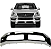 Spoiler Inferior Dianteira Mercedes Ml350 2012 2013 2014 2015 Cromado - Imagem 1