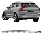 Friso Cromado Central Parachoque Traseiro Volvo Xc60 2022 2023 2024 Novo - Imagem 1