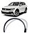 Friso Paralama Dianteiro Tiguan R-line 2018 2019 2020 2021 Esquerdo Motorista - Imagem 1
