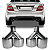 Par Ponteira Escapamento Cromado Mercedes C63 2011 2012 2013 2014 - Imagem 1