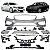 BodyKit Parachoque Dianteiro W212 AMG Sport Mercedes E250 E350 E400 2014 2015 2016 - Imagem 1