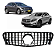 Grade Gtr Amg Cromada Mercedes X156 Gla200 Gla250 2014 2015 2016 2017 - Imagem 1