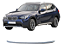 Friso Da Grade Inferior Parachoque Bmw X1 3.0 2010 2011 Prateado 51112990641 - Imagem 1