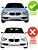 Grade Farol Milha Bmw 116i 118i 120i 2012 2013 2014 2015 Esquerdo Motorista 51117245869 - Imagem 2