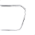 Friso Moldura Cromada Grade Superior Audi A1 2011 2012 2013 2014 2015 - Imagem 4