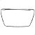 Friso Moldura Cromada Grade Dianteira Audi A4 2009 2010 2011 2012 Novo - Imagem 2