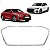 Friso Grade Moldura Cromada Grade Superior Dianteira Audi A3 2021 2022 2023 2024 Novo - Imagem 1