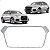 Friso Moldura Grade Prateado Rsq3 Audi Q3 2016 2017 2018 2019 Novo - Imagem 1