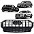 Grade Superior Dianteiro Friso Black Piano Audi Q3 2020 2021 2022 2023 2024 2025 83F853651BCKA Novo - Imagem 1