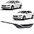 Grade Moldura Milha Friso Cromado Volvo S60 V60 2014 2015 2016 2017 2018 Lado Esquerdo Motorista 31353654 - Imagem 1