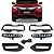 Kit Completo Grade Moldura Farol Milha Led Dianteiro Honda Hr-v Hrv 2019 2020 2021 - Imagem 1