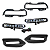 Kit Completo Grade Moldura Farol Milha Led Dianteiro Honda Hr-v Hrv 2019 2020 2021 - Imagem 2