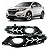 Par Grade Moldura Milha Led Drl Daylight Dianteiro Honda Hrv Hr-v 2015 2016 2017 2018 71106-T7T-M1 - Imagem 1