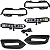 Kit Parachoque Grade Milha Spoiler Honda Hr-v 2019 2020 2021 71121T7MH01 71101T7AJ00ZB 711053Y0H30 71103T7MH01 - Imagem 2