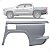 Retalho Folha Lateral Traseira L200 2026 2027 Esquerdo BX54213681585 Novo - Imagem 2
