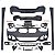 Bodykit Parachoque Dianteiro M Sport BMW 120i 125i 2016 2019 51117429711 - Imagem 5