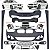 Bodykit Parachoque Dianteiro M Sport BMW 120i 125i 2016 2019 51117429711 - Imagem 1