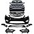 Kit Parachoque Grade Dianteiro Cromado Milha Azera 2012 13 14 2015 - Imagem 1