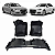 Tapete Interno Acabamento Audi A4 2017 2018 2019 Novo Preto - Imagem 1