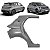 Retalho Folha Traseira Byd Dolphin 2024 2025 2026 2027 Direito Passageiro EM2EU540191777 Novo - Imagem 1