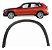 Friso Alargador Bmw X1 2010 2013 2014 2015 Esquerdo - Imagem 1