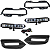 Parachoque Dianteiro Grade Farol Milha Spoiler Honda Hrv Hr-v 2019 2020 2021 - Imagem 5
