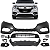 Parachoque Dianteiro Grade Inferior Farol Milha Spoiler Honda Hrv Hr-v 2019 2020 2021 - Imagem 1