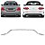 Friso Inferior Spoiler Traseiro Mercedes Benz C300 2016 2017 2018 2020 2021 Novo Cromado A2058850721 - Imagem 1
