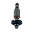 ROTOR/INDUZIDO ROLAMENTO E PINHAO 127V P/ GWS 850 BOSCH 1604010B9P000 - Imagem 2