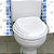 Assento Sanitário Para Idoso Deficiente Pós-Cirúrgico Oval Mebuki Elevado 7,5cm Almofadado Para Vaso Deca 1.6gpf 6.0lpf - Imagem 2