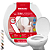 Assento Sanitário Almofadado Slim Oval Higienico - Imagem 1