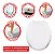 Assento Sanitário Almofadado Slim Oval Higienico - Imagem 4