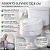 Assento Sanitario Elevado Soft Altura 13,5cm Oval Universal - Imagem 5