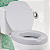 Assento Sanitário Elevado Oval 7,5cm De Altura Universal Cinza - Imagem 2