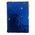 Caderno paetê Azul e Dourado - Imagem 1