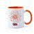 Caneca Bicolor laranja Gal O Musical - Imagem 2
