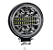 FAROL AUXILIAR LED 12/24V 102W FUNCAO FLASH REDOND - Imagem 1