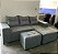 Sofa chaise com almofada e puffs (várias cores) - Imagem 1