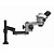 MICROSCOPIO BINOCULAR LUOWEI WCI3-7050LZ-TV PRETO 7-50X COM SUPORTE ARTICULADO DE MESA - Imagem 3