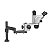 MICROSCOPIO TRINOCULAR LUOWEI WCI3-6565LZ-TV PRETO 6.5-65X  COM SUPORTE ARTICULADO - Imagem 4
