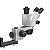 MICROSCOPIO TRINOCULAR LUOWEI WCI3-6565LZ-TV PRETO 6.5-65X  COM SUPORTE ARTICULADO - Imagem 3